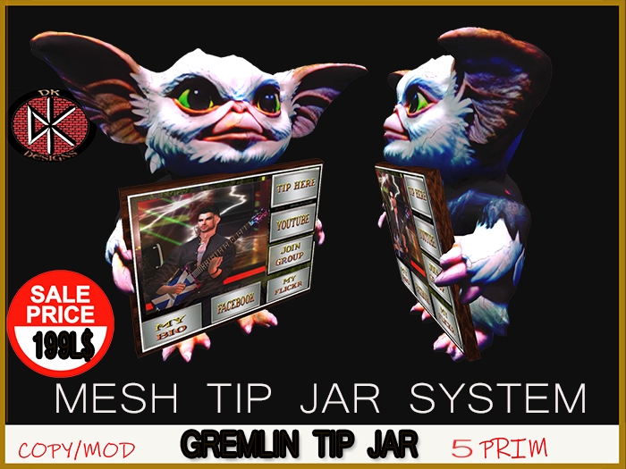 Second Life Marketplace DK Gremlin tip board